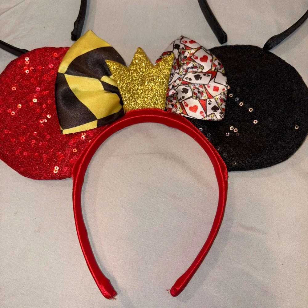 Disney Inspired Villain Minnie Mouse Ears Headband‎ Lot of 3 Kids Costume